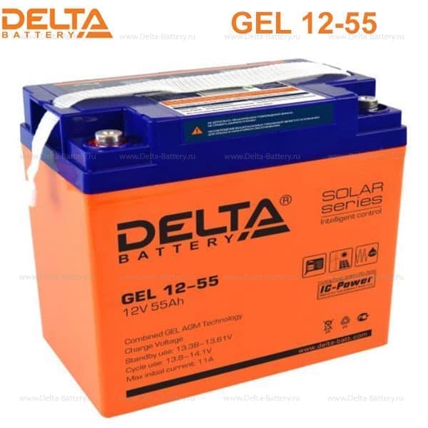 Аккумуляторная батарея Delta GEL 12-55 в Перми