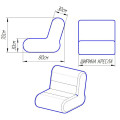 Надувное кресло Стандарт S95 в Перми