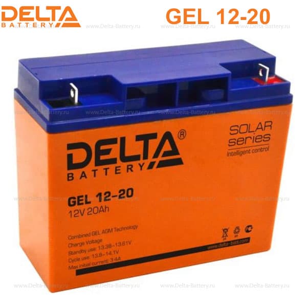Аккумуляторная батарея Delta GEL 12-20 (12V / 20Ah) в Перми